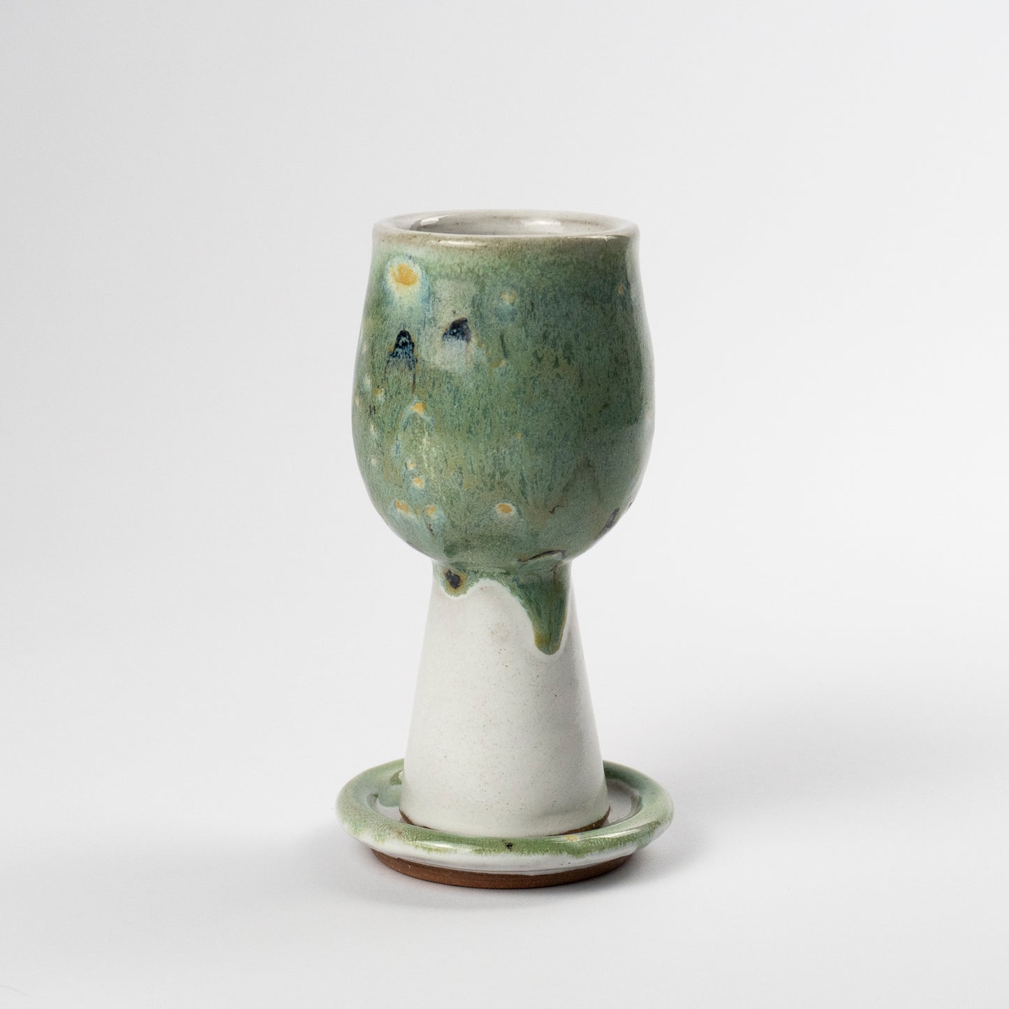 Dalia Ceramic Kiddush Cup and Saucer