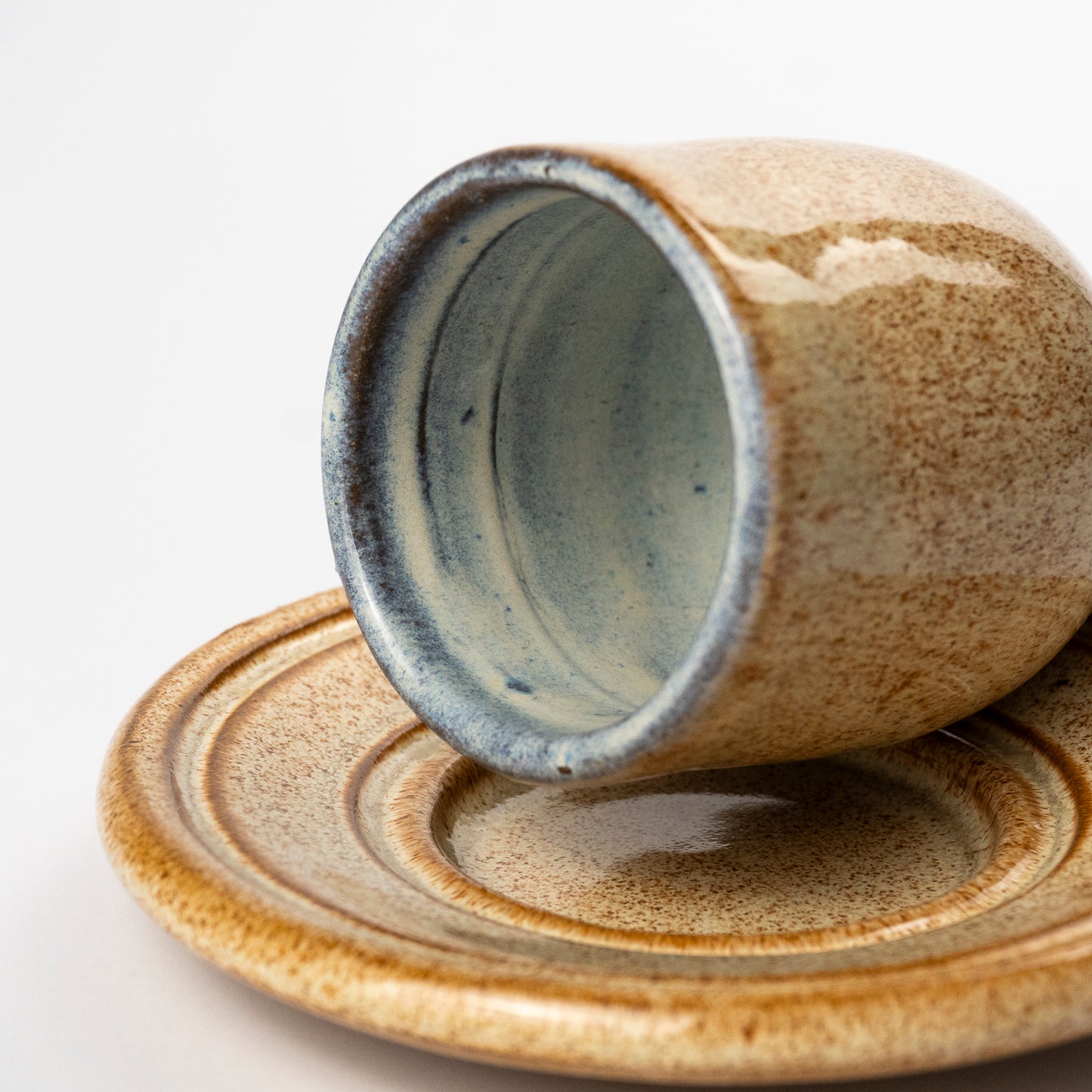 Doron Ceramic Kiddush Cup and Saucer