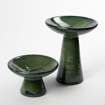 Ezre Ceramic Pedestal Bowls - Set of Four