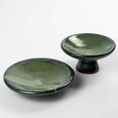 Ezre Ceramic Pedestal Bowls - Set of Four
