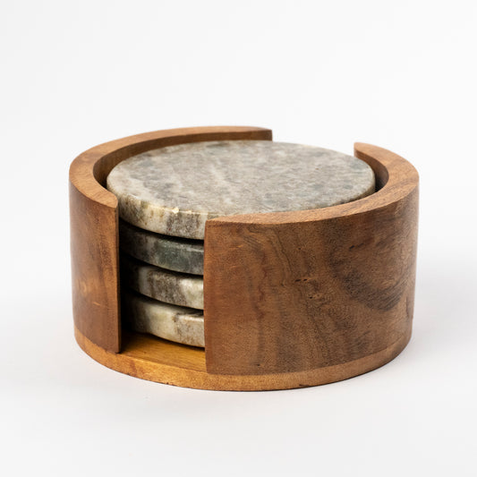 Lesli Marble Coaster Set