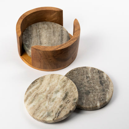 Lesli Marble Coaster Set