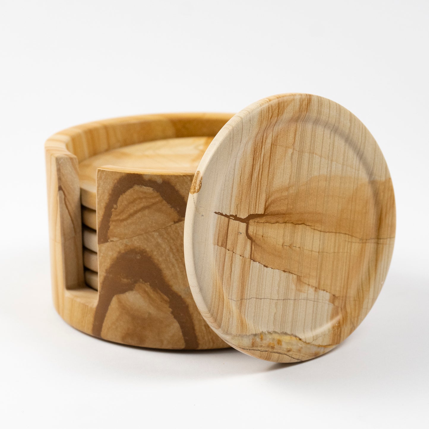 Teako Marble Coaster Set