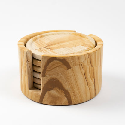 Teako Marble Coaster Set