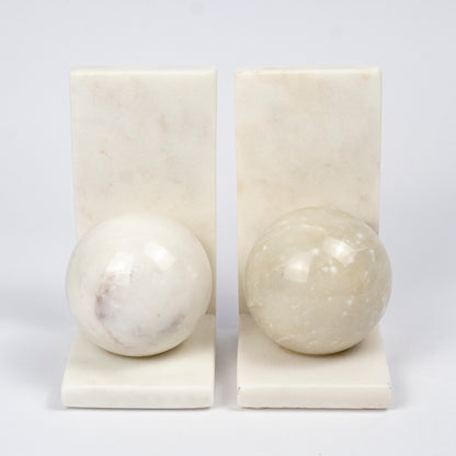 Blanca Marble Bookends