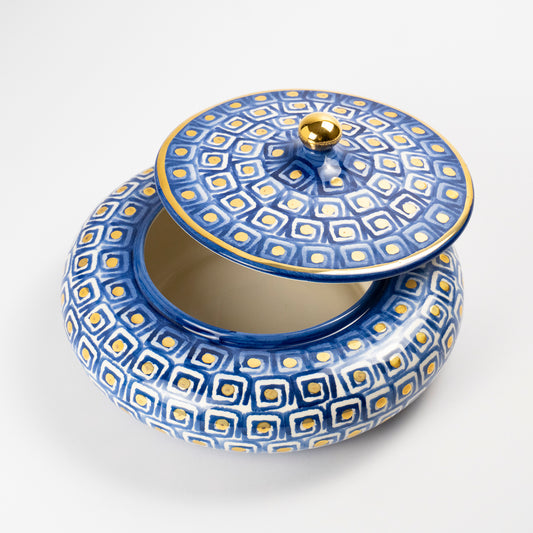 Lilo Maiolica Lidded Dish
