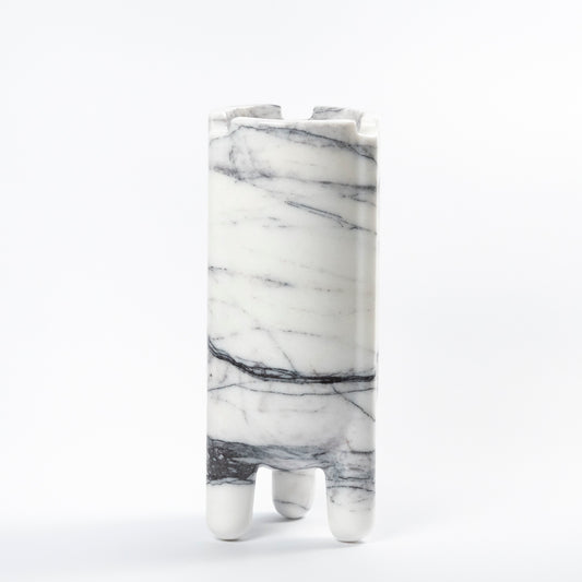 Bruna Marble Footed Vase