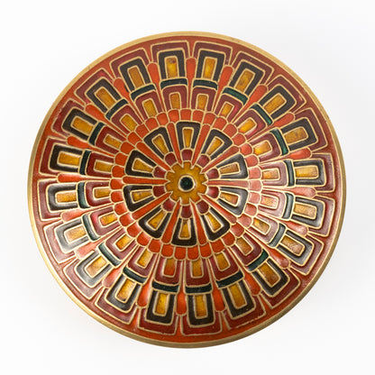Amir Vintage Brass Enamel Box