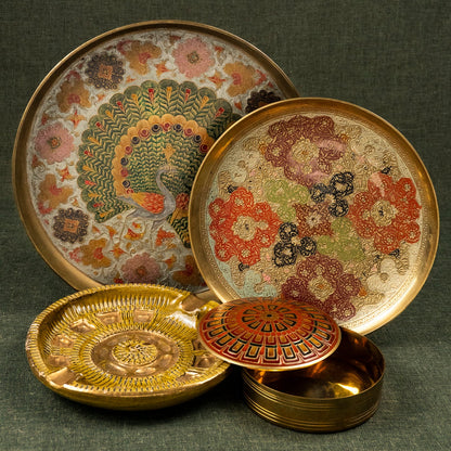 Didi Vintage Brass Mezze Platter