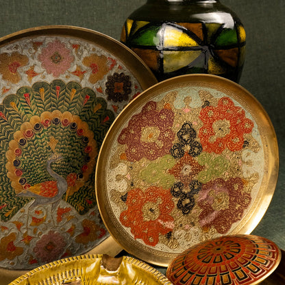 Addi Vintage Brass Mezze Platter