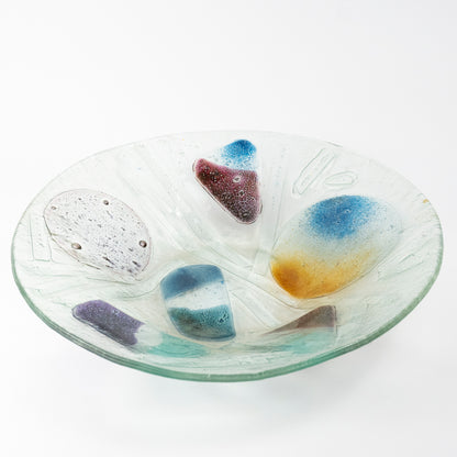Giana Vintage Glass Serving Bowl