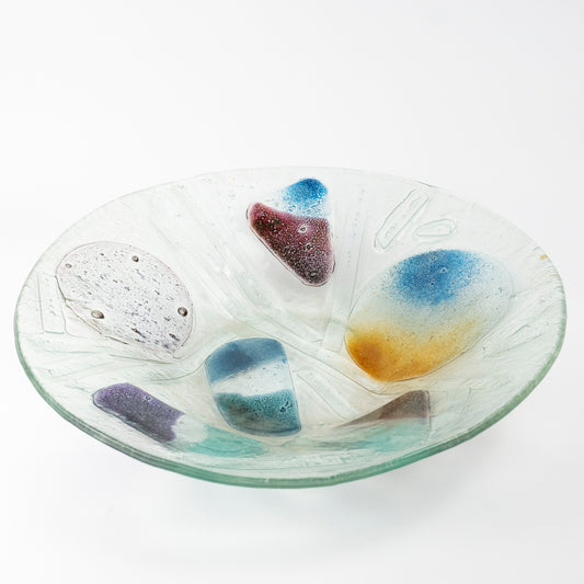 Giana Vintage Glass Serving Bowl