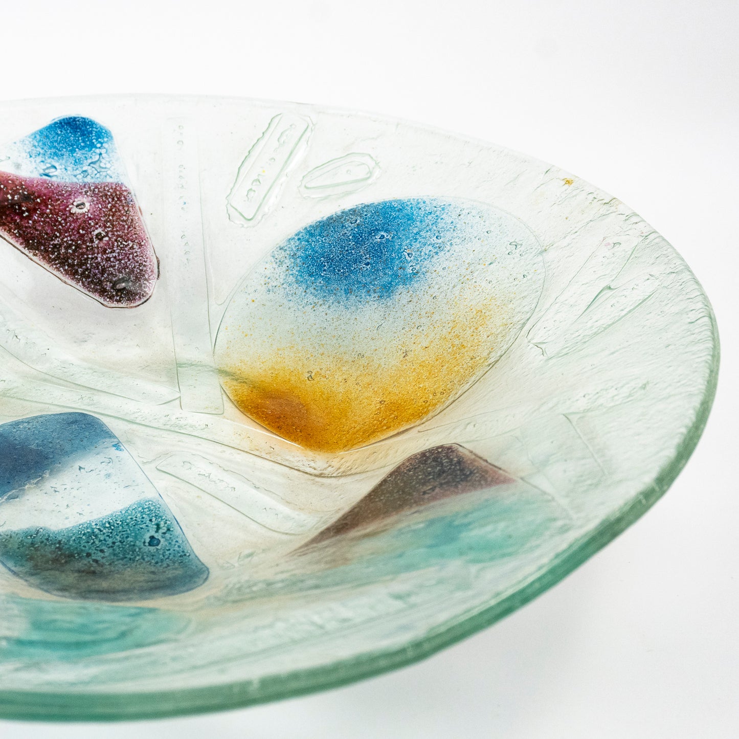 Giana Vintage Glass Serving Bowl