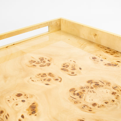 Cian Burl Wood Tray - Large