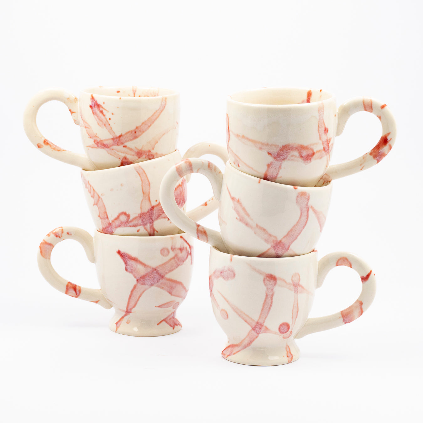 Juno Ceramic Mugs - Set of Six