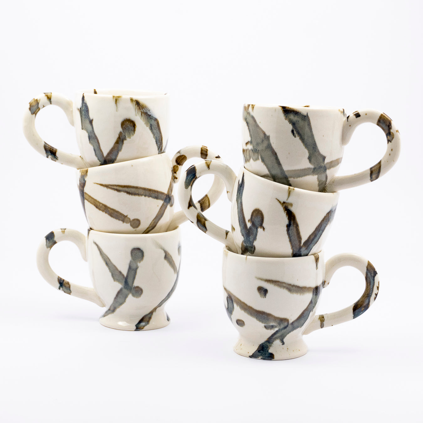 Juno Ceramic Mugs - Set of Six