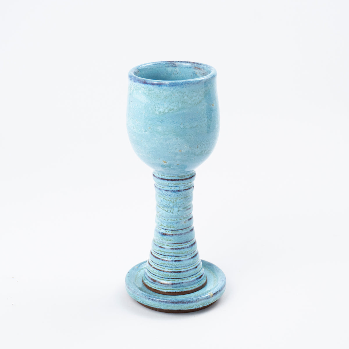 Lotan Ceramic Kiddush Cup and Saucer