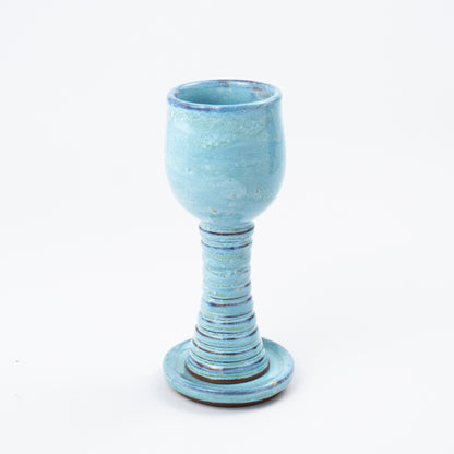 Lotan Ceramic Kiddush Cup and Saucer