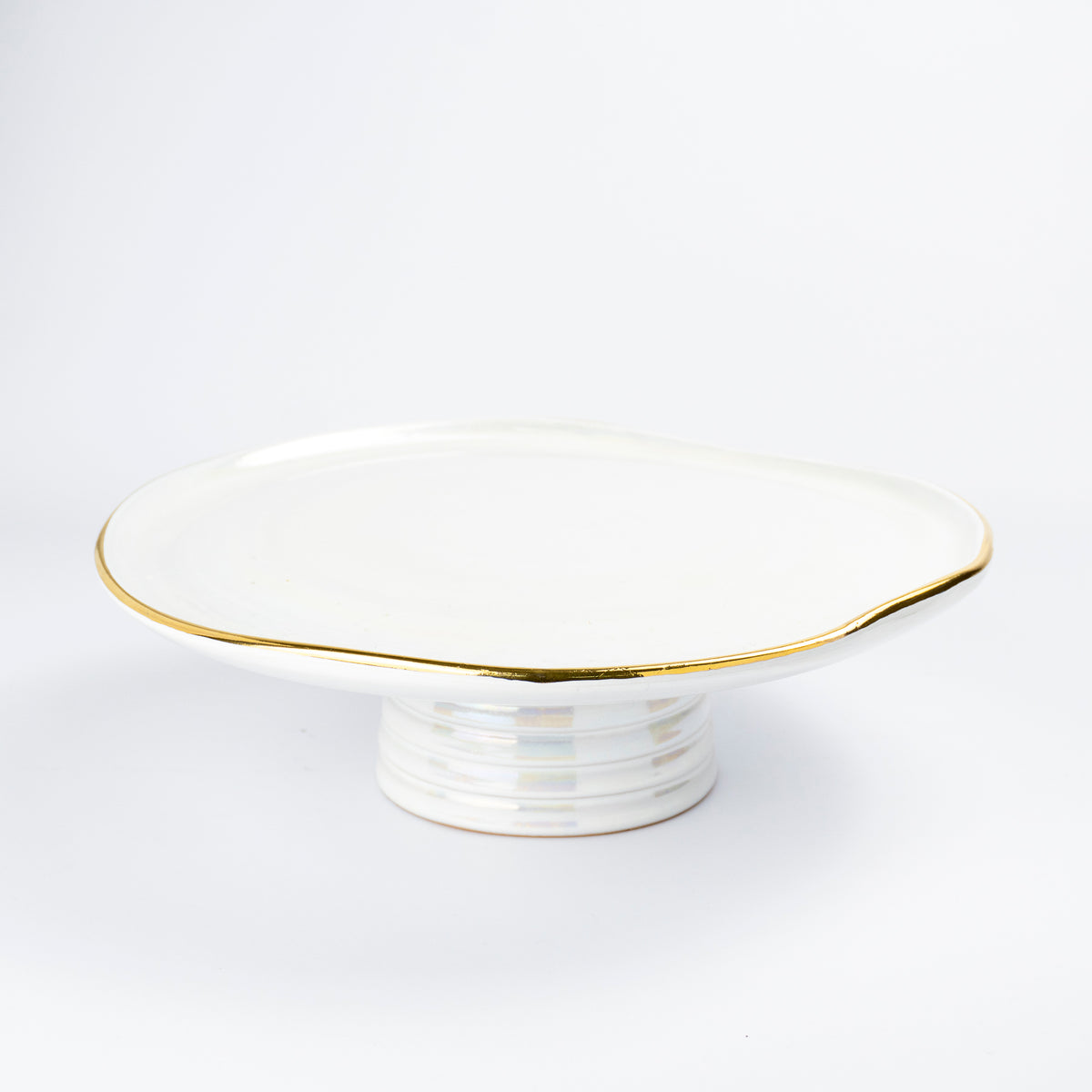 Tania Ceramic Cake Platter- Large