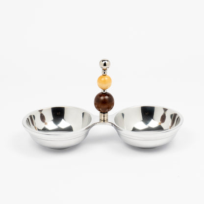 Arbor Beaded Double Dip Bowl