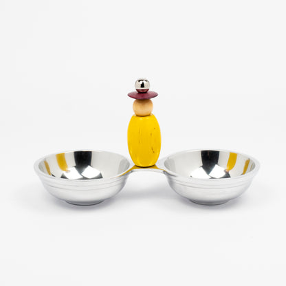 Arbor Beaded Double Dip Bowl