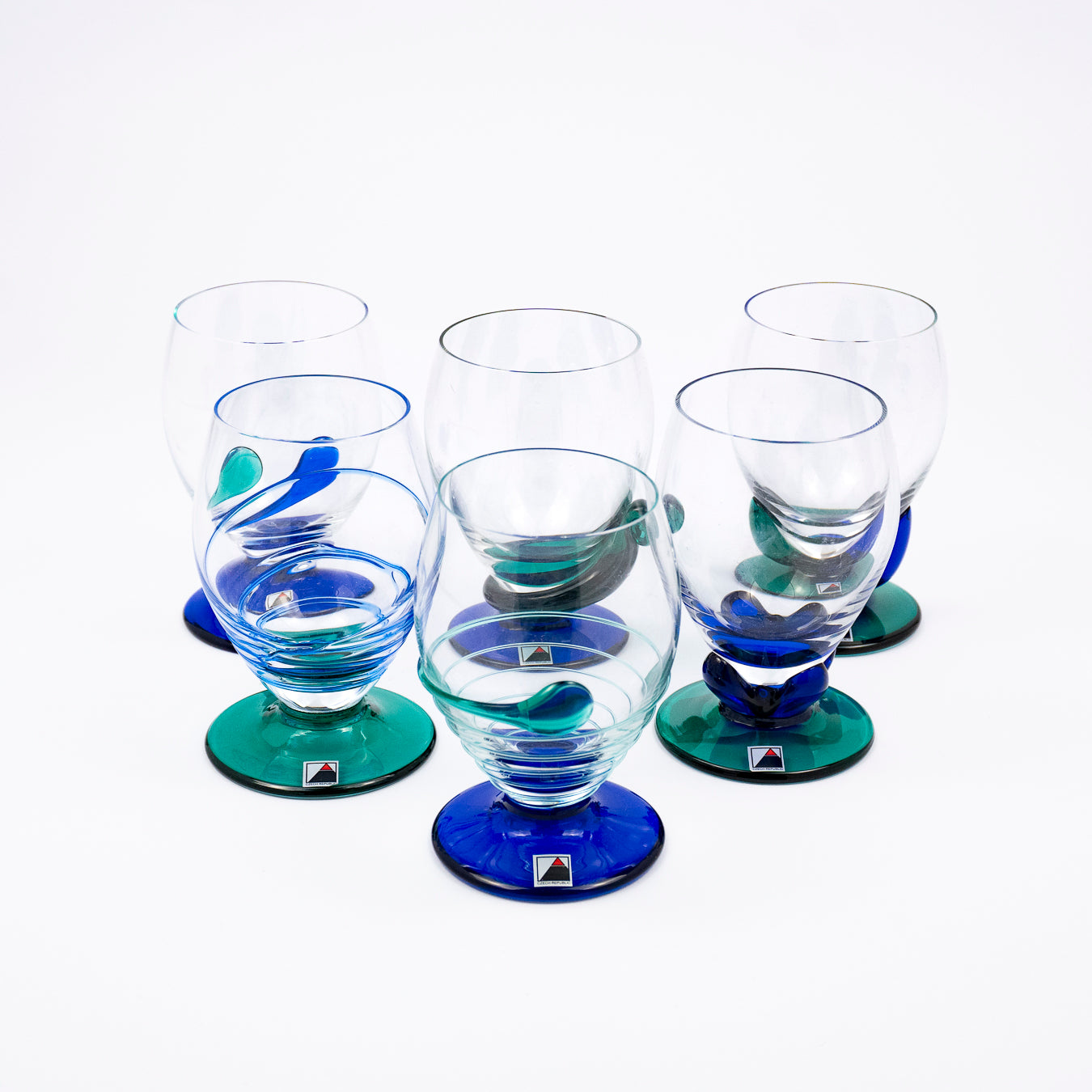 Huey Vintage Glasses - Set of 6