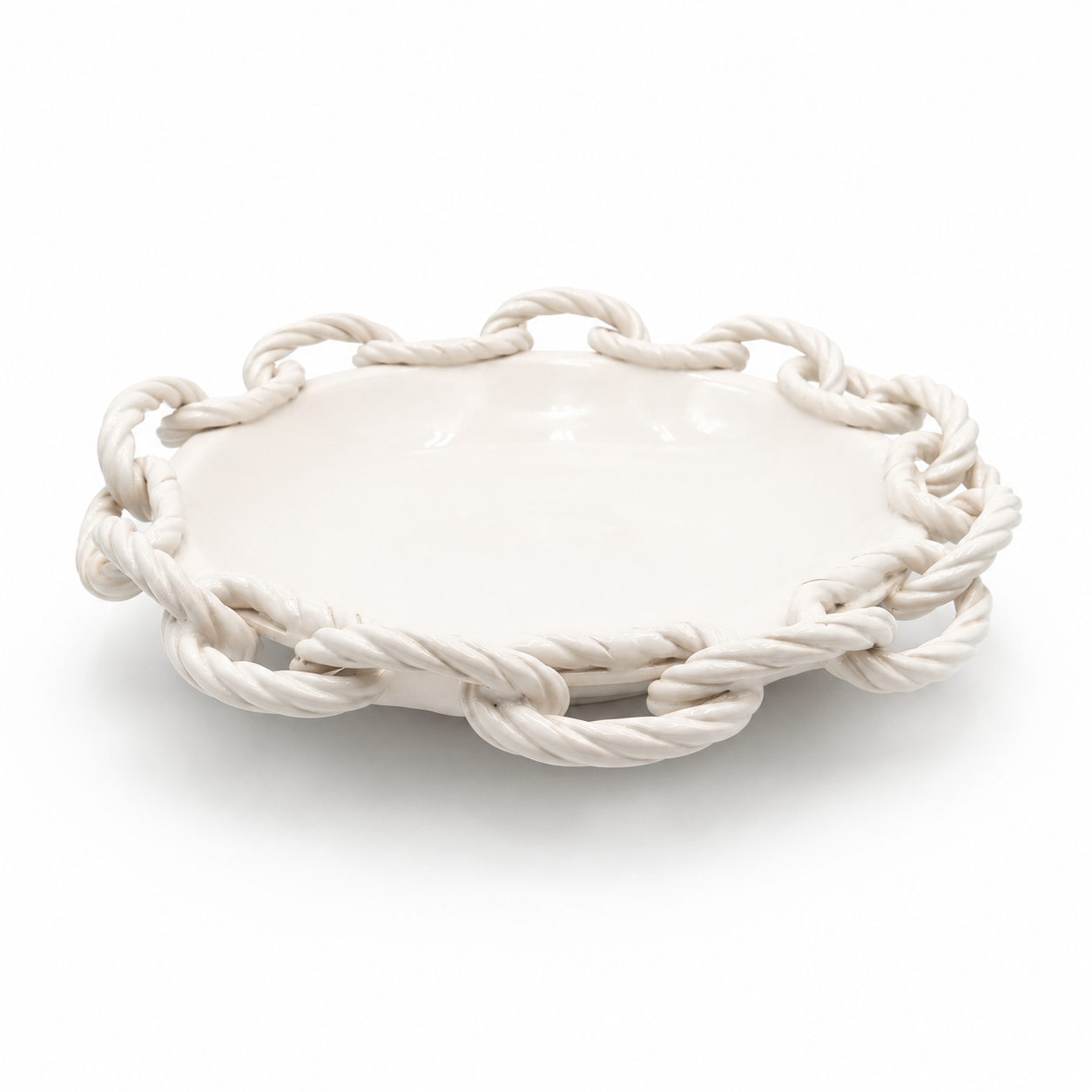 Rassilo Ceramic Round Chain Platter