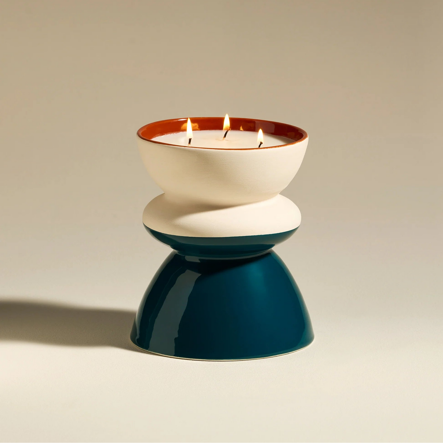 Tamtam Ceramic Candle - Bleu