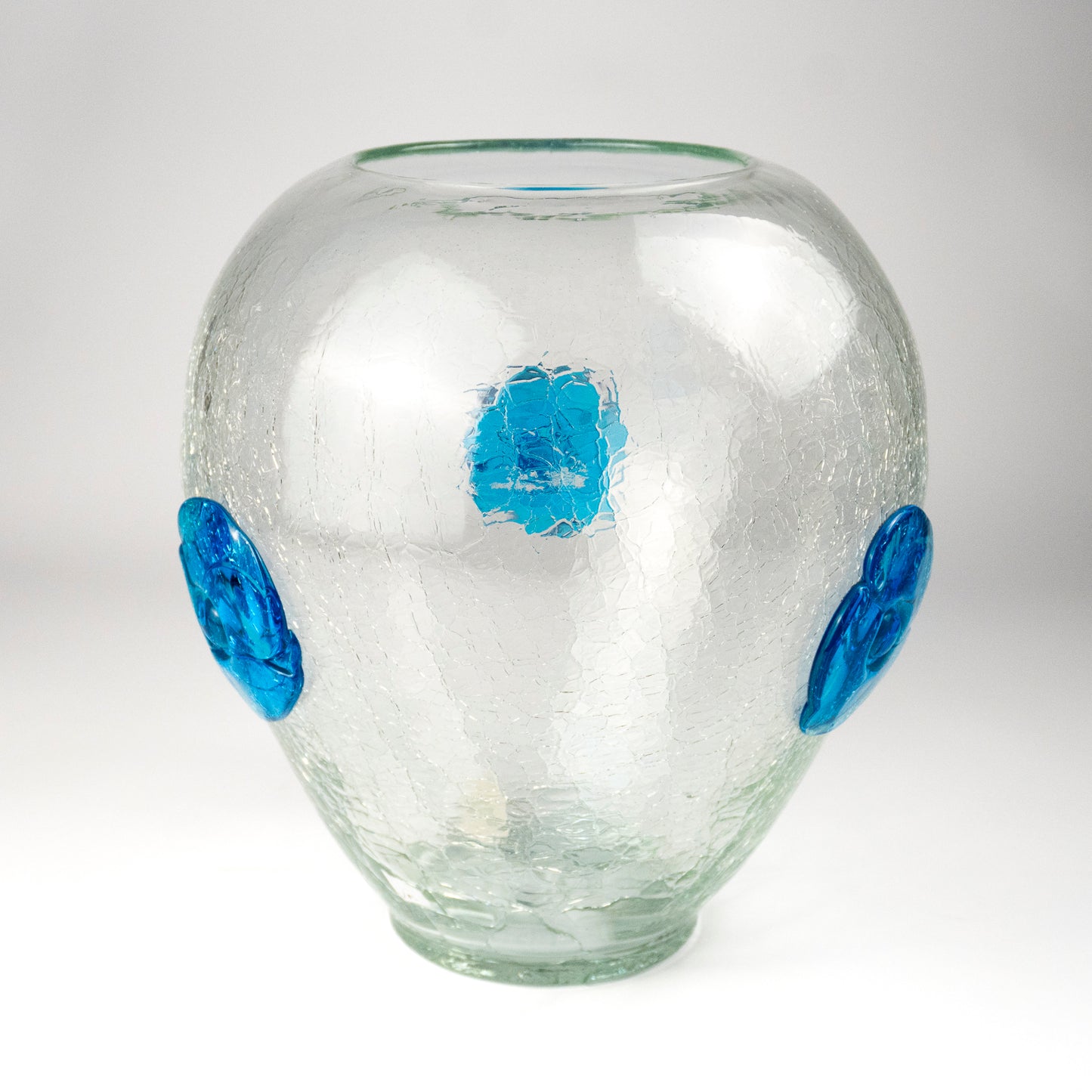 Beni Vintage Crackle Glass Vase