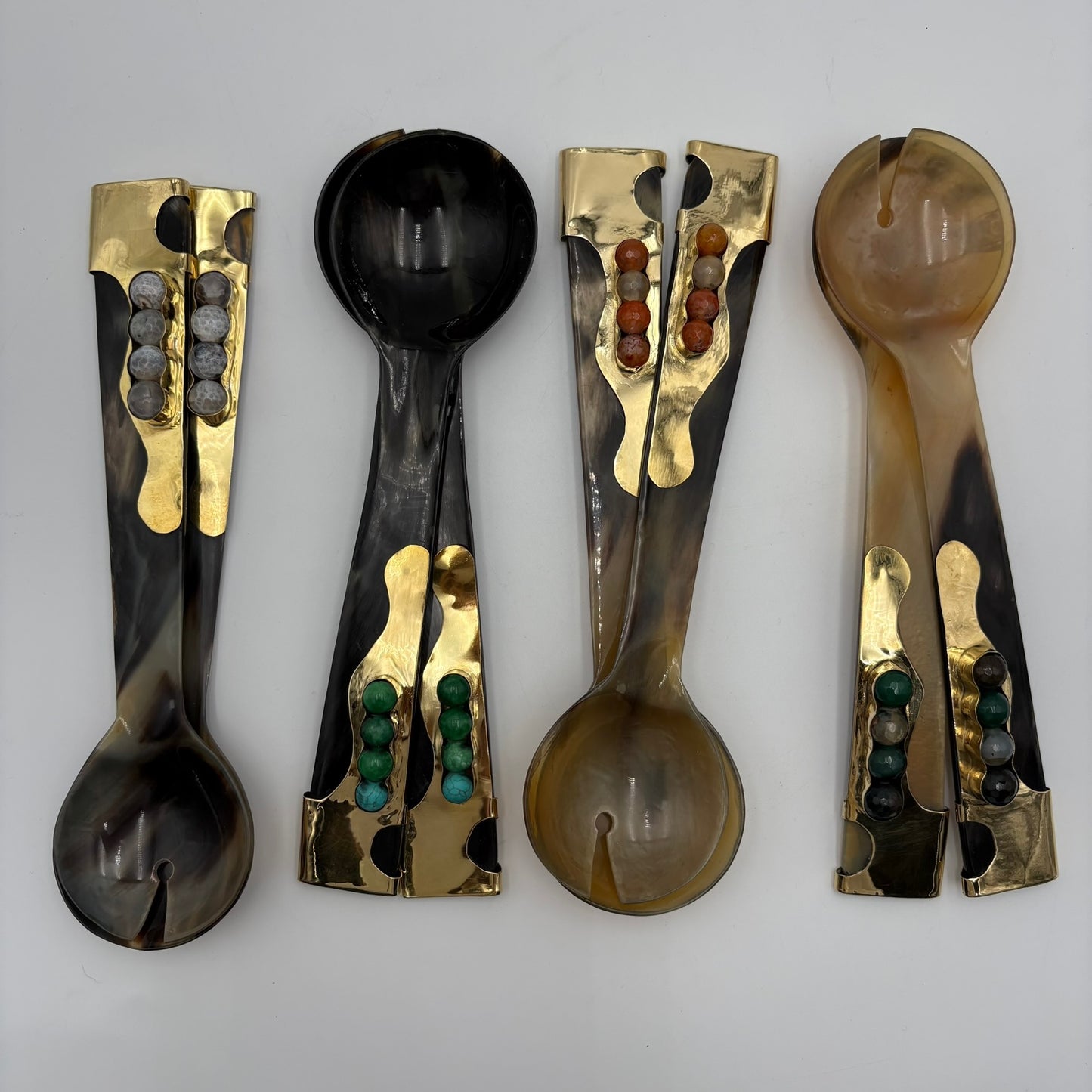 Glinda Horn Serving Spoon Set