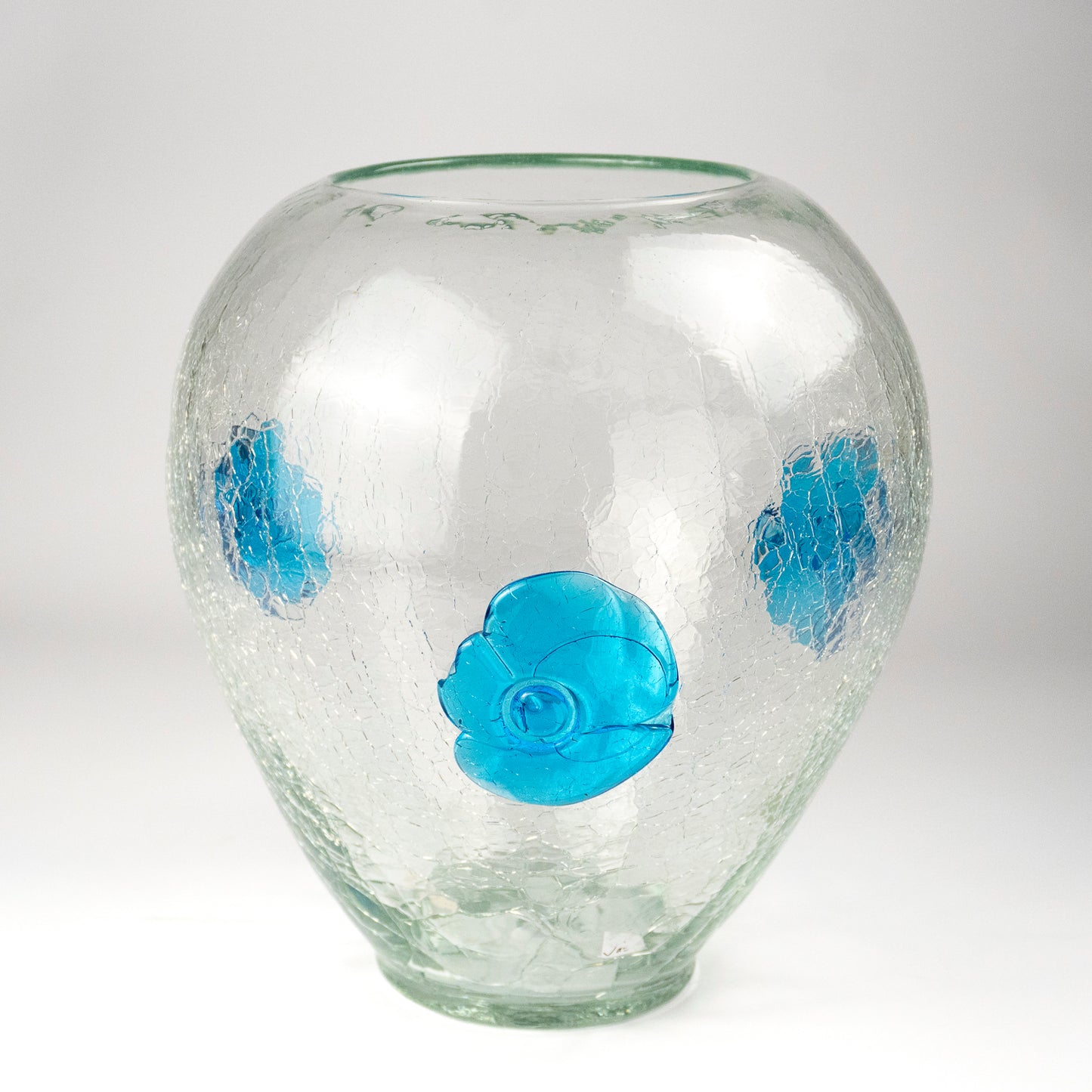 Beni Vintage Crackle Glass Vase