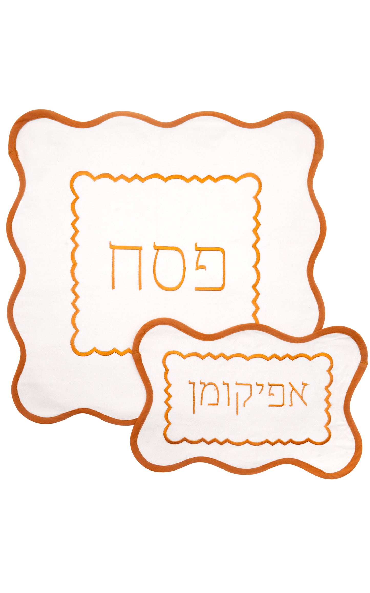 Matzah Cover Set - White Rust