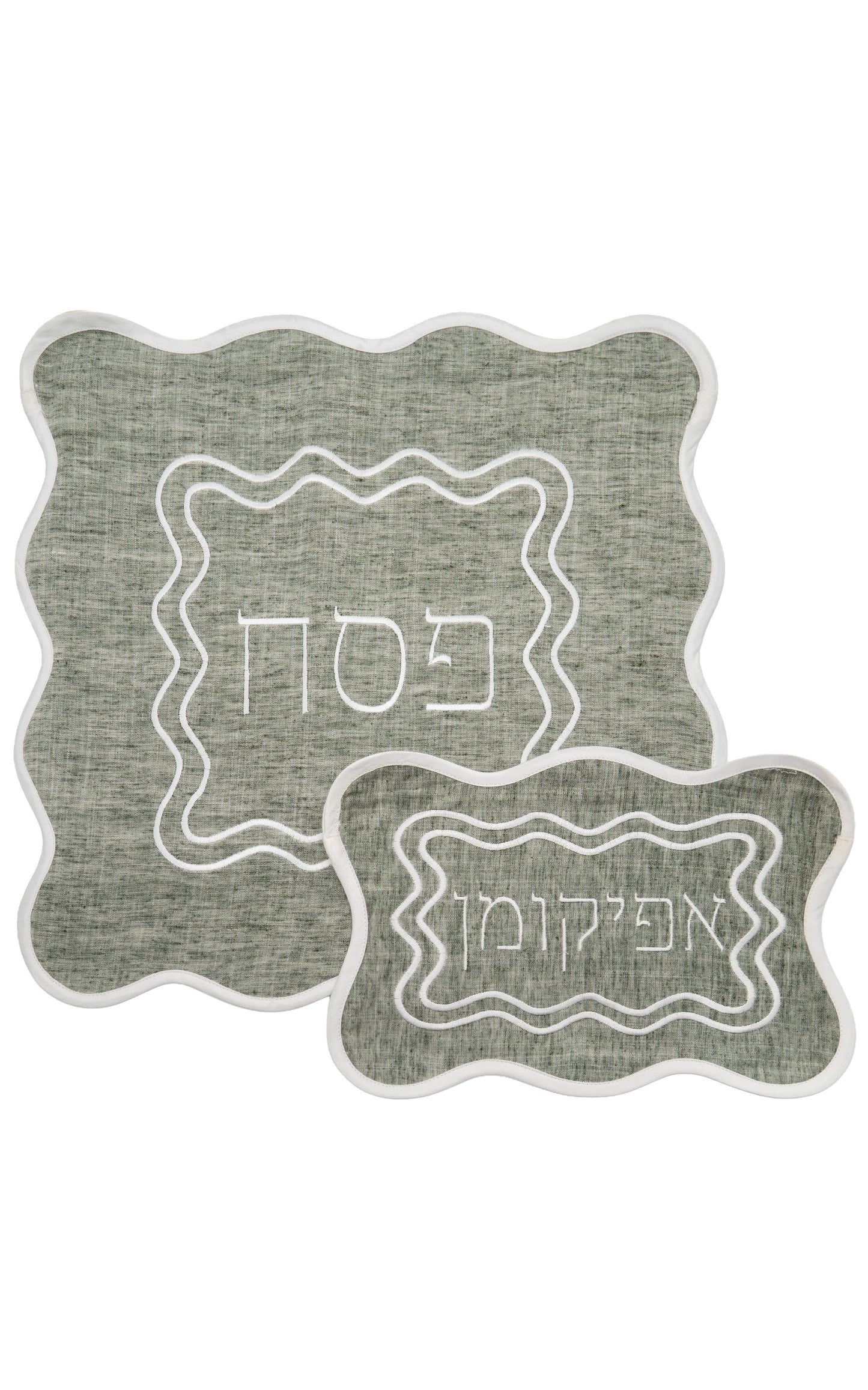Matzah Cover Set - Grey Melange