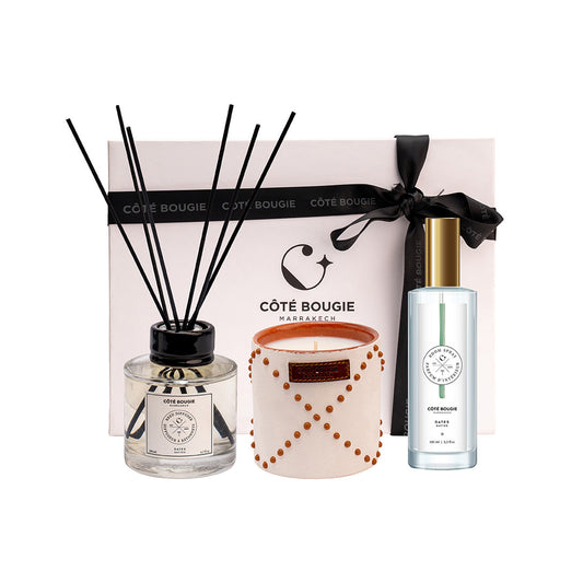 Cote Bougie Gift Set - Diffuser, Candle, and Room Spray