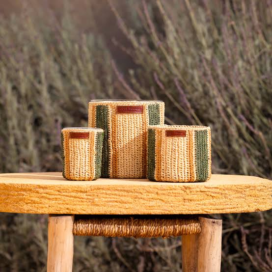 Maya Raphia Candle