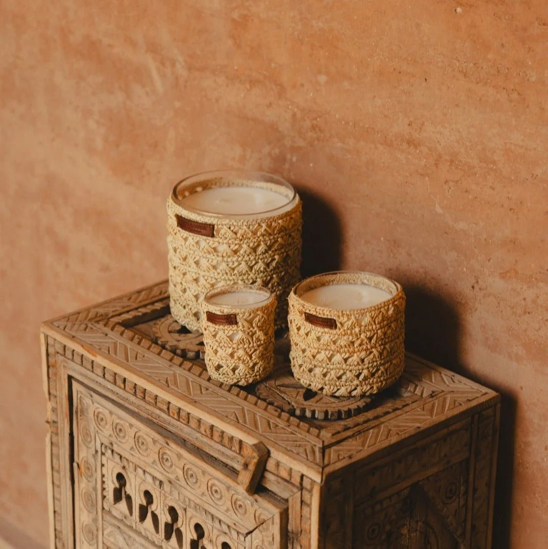 Zina Raphia Candle