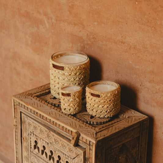 Zina Raphia Candle