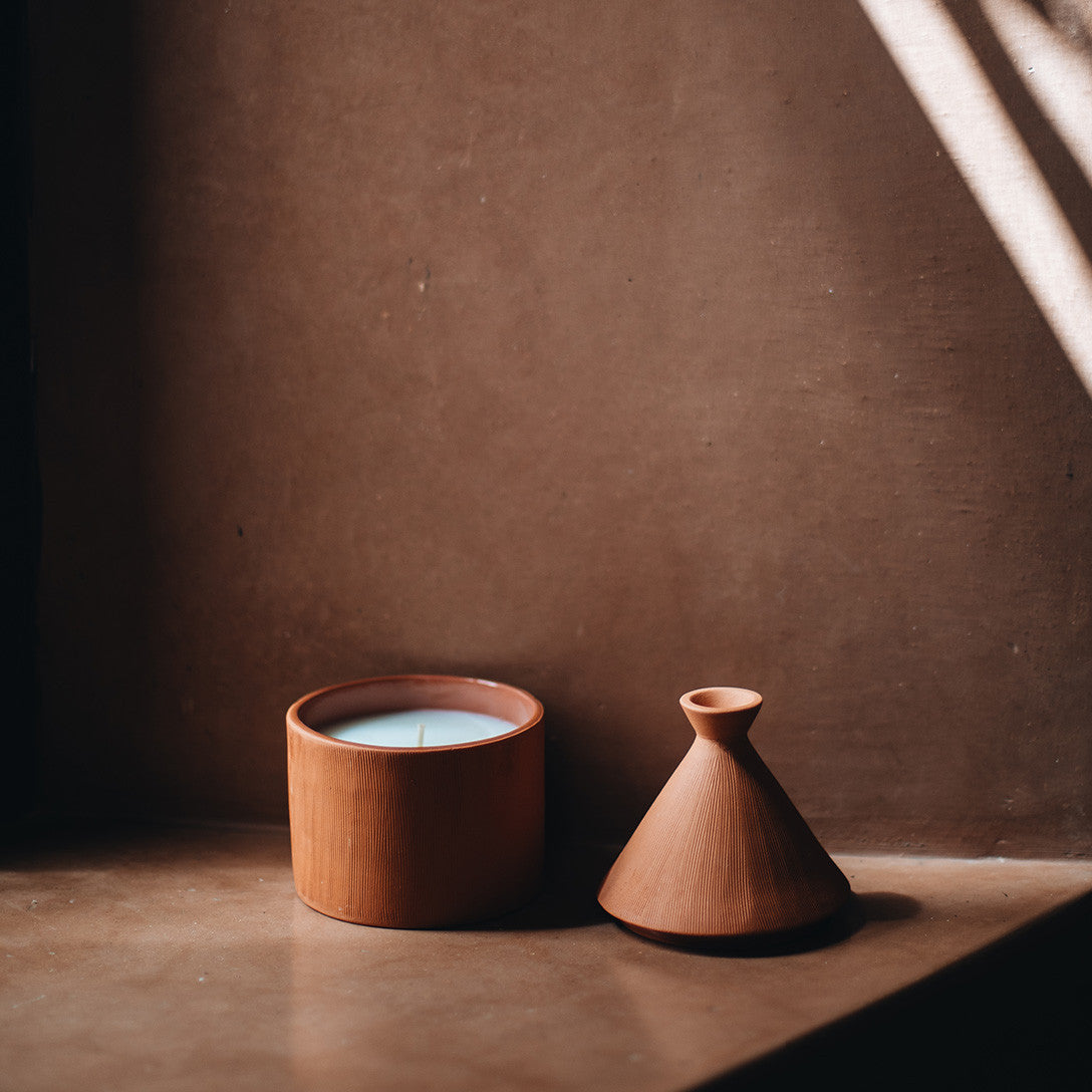 Terracotta Tajine Ceramic Candle