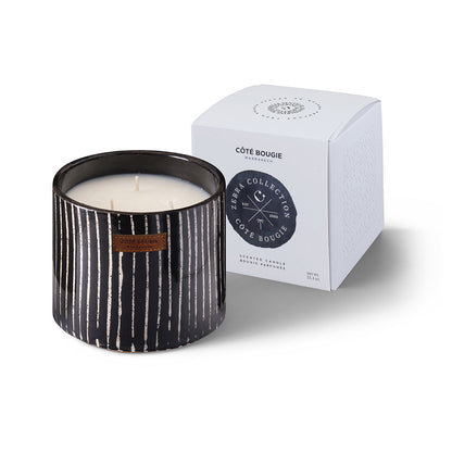 Zébré Noir Ceramic Candle