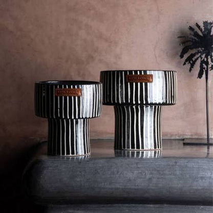 Zébré Noir Coupe Candle