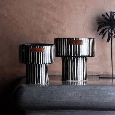 Zébré Noir Coupe Candle