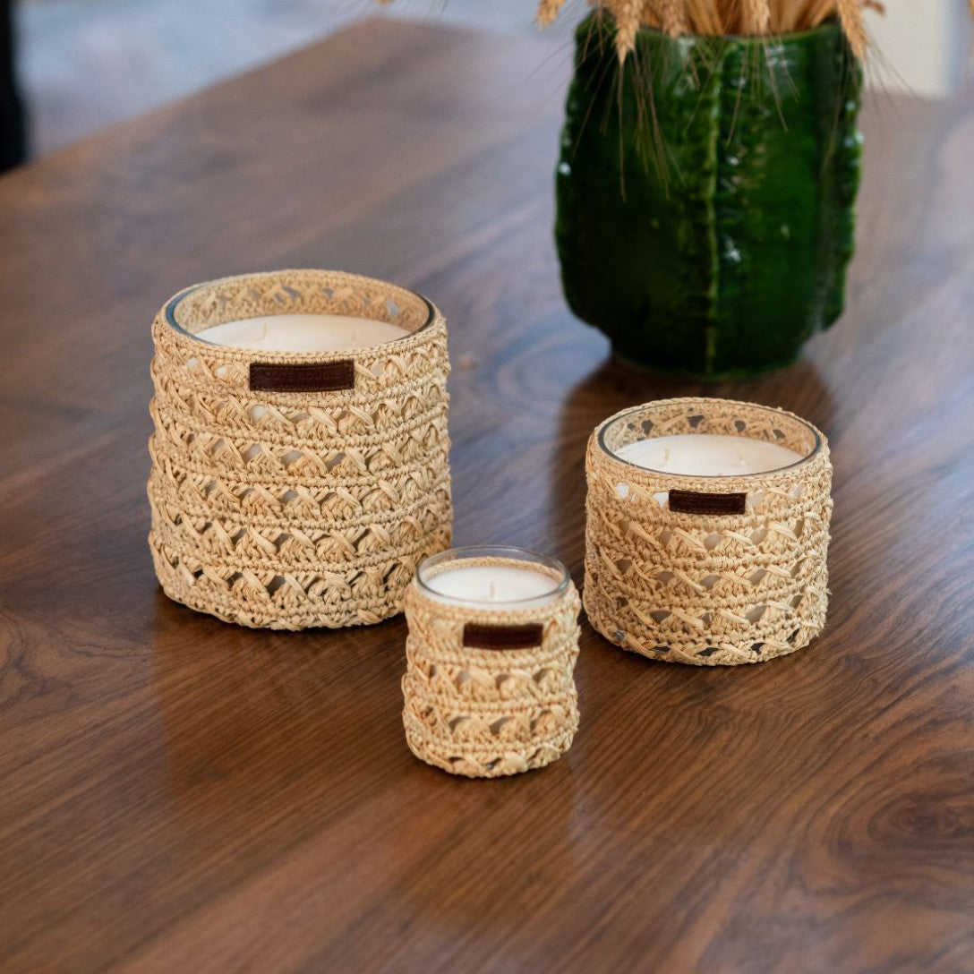 Zina Raphia Candle