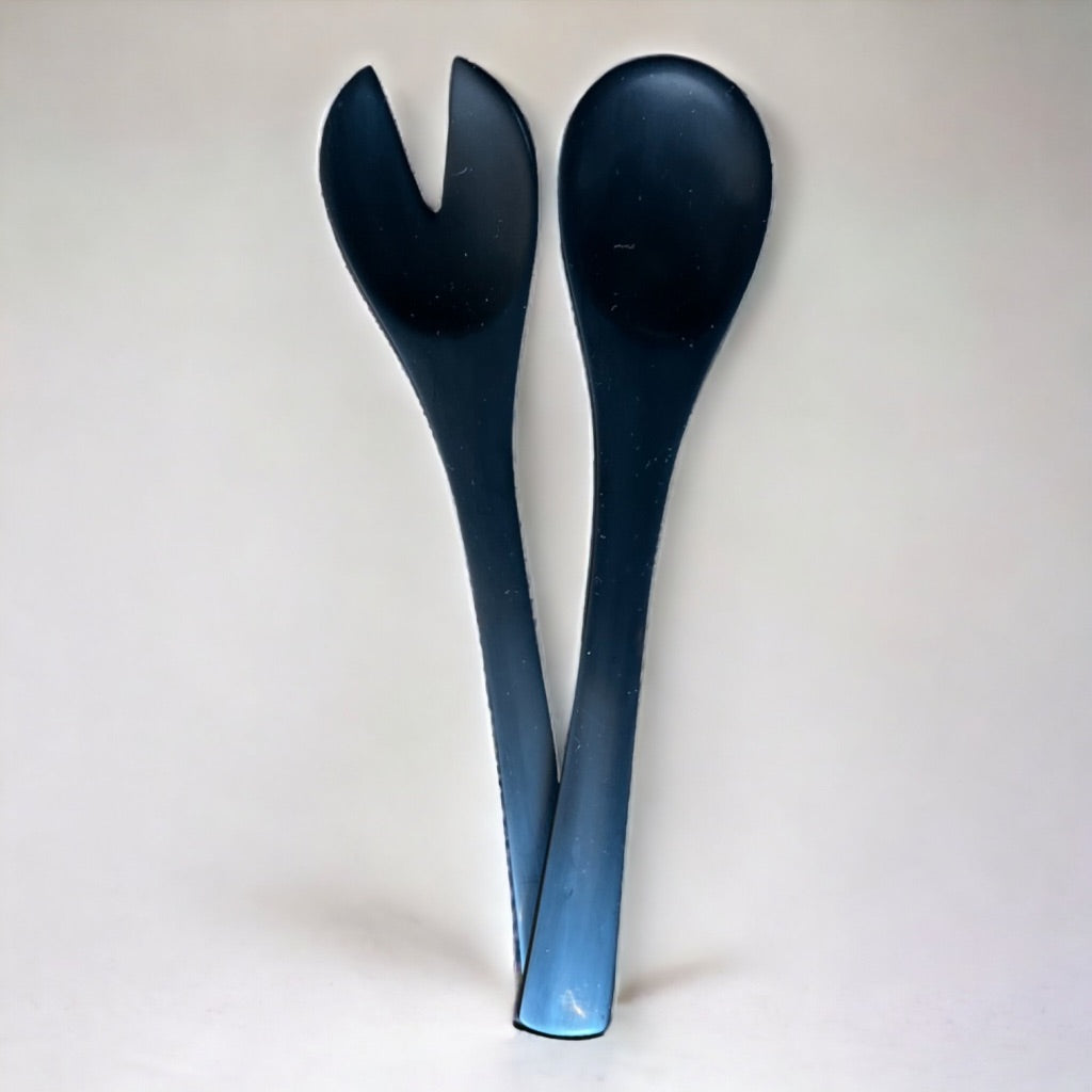Lima Resin Serving Spoons in Solid Black